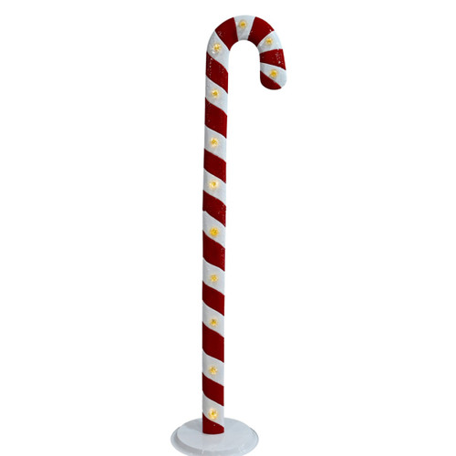 Giant LED Candy Cane – Red White Xmas Decoration