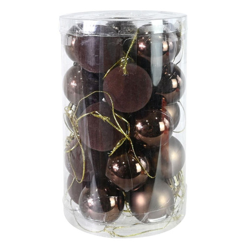 Mocha Baubles (Pack of 25) - 40mm