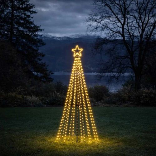 LED String Light Tree with Star Topper