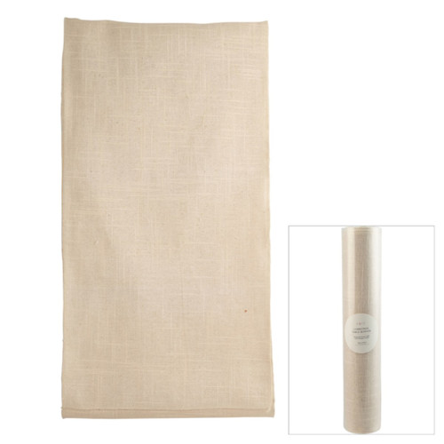 Natural Champagne Textured Fabric Holiday Table Runner