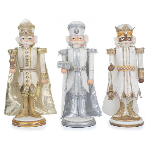 Celestial Wisemen Nutcrackers with Capes & Jewels