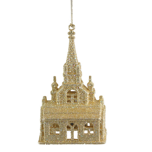 Gold Cathedral Christmas ornament Gold Cathedral Christmas ornament