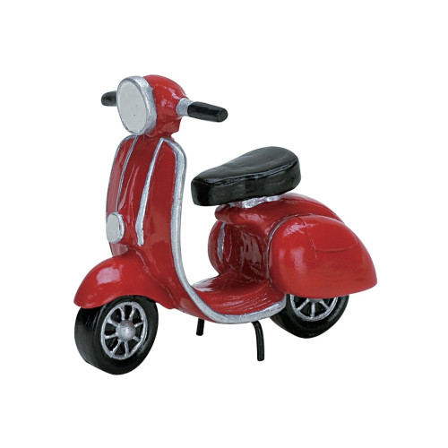 Lemax Red Moped Lemax Red Moped