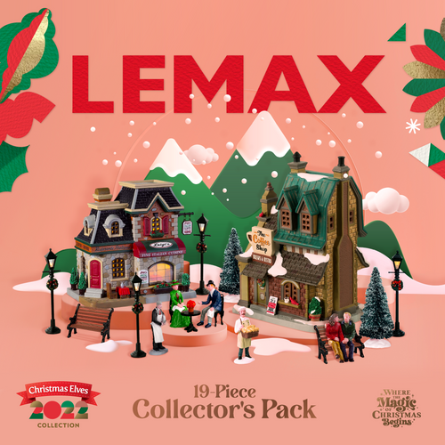 Lemax 2022 Collectors Pack dishes up 19 pieces of dining delight...