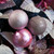 Pale Pink Textured Baubles Style Display