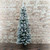 Slim Flocked Pine Tree Dusted with Snow 