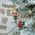 Elf Series: Christmas Elves just hanging around on a slim flocked tree!