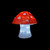 Single Acrylic LED Mushroom - 25cm