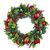 Traditional Red Berry Green Holly Wreath