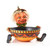 Orange Pumpkin With Candy Bowl 