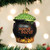 Halloween Cauldron Glass Ornament  - Hanging on Tree