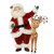 Katherine's Tabletop Santa With Reindeer 