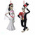 Kurt Adler Day of The Dead Bride & Groom Ornaments (2 Designs)