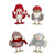 Dressed Festive Birds (4 Styles)
