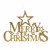 Gold Merry Christmas With Star