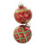 Red Glass Mixed Baubles (Set of 9) 