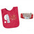 Tiny Tatty Teddy Christmas Wrist Rattle And Bib Set