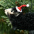 Festive Aussie Tasmanian Devil with Santa Hat Ornament