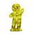 Acrylic Light Up Gingerbread Man- Lights on