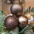 Espresso Textured Baubles Style Display