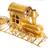 Gold Metal Train Decoration - 80cm