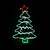 Ropelight LED Christmas Tree With Baubles And Star - 114cm