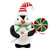 Penguin With Red and Green Lollipop