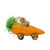 Brown Bunny in Carrot Car 