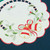 White Table Placemat with Festive Bell