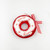 Red and White Frosted Candy Cane Doughnut