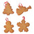 Gingerbread Cookie Ornament (4 Styles)