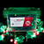 100 LED Holly Lights Red Green - Green Wire