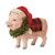 Jim Shore Pink Festive Christmas Pig - 9.5cm