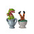Lemax Spooky Planter Urns - Set of 2