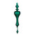 Green Glass Finial Ornament 