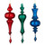  Glass Finial Ornament with Drop (3 Colours) 