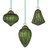 Green Mercury Glass Ornament (3 Styles)