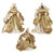 Gold and Ivory Wisemen (Set of 3) 