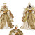 Gold and Ivory Wisemen  Decor (Set of 3) 