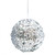  Silver Sparkle Sequin Hanging Bauble