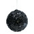 Black Sparkle Sequin Hanging Christmas Bauble