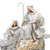 White Silver Fabric Holy Family 
