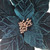 Dark Green Velvet Poinsettia
