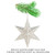 Scentsicles Silver Star Ornament With White Winter Fir Fragrance