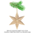 Scentsicles Gold Star Ornament with White Winter Fir Fragrance