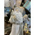 Christmas Santa with Lantern and Sack Figurine Display