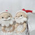 Santa Claus Crochet Baby Rattle Ring - 7cm
