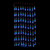 LED Cascading Curtain Multi Colour 
