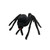 Large Spooky Black Hairy Spider - 90cm