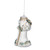 Mark Roberts Winter White Santa Glass Ornament 